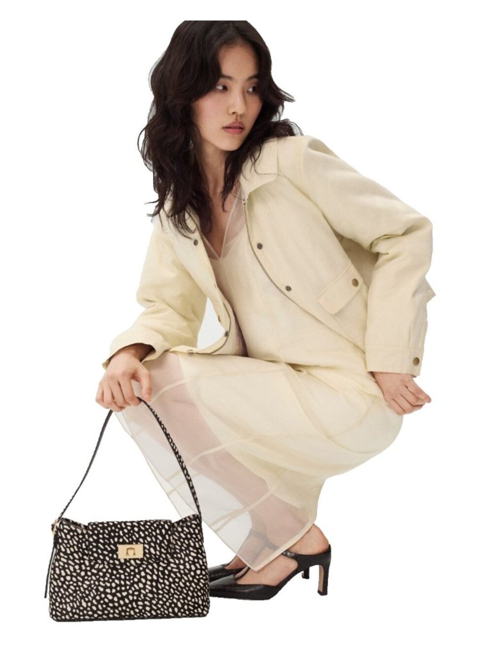 NWT J.Crew Cropped Barn Jacket in Ivory Lace Ripstop Cotton Corduroy Trim S